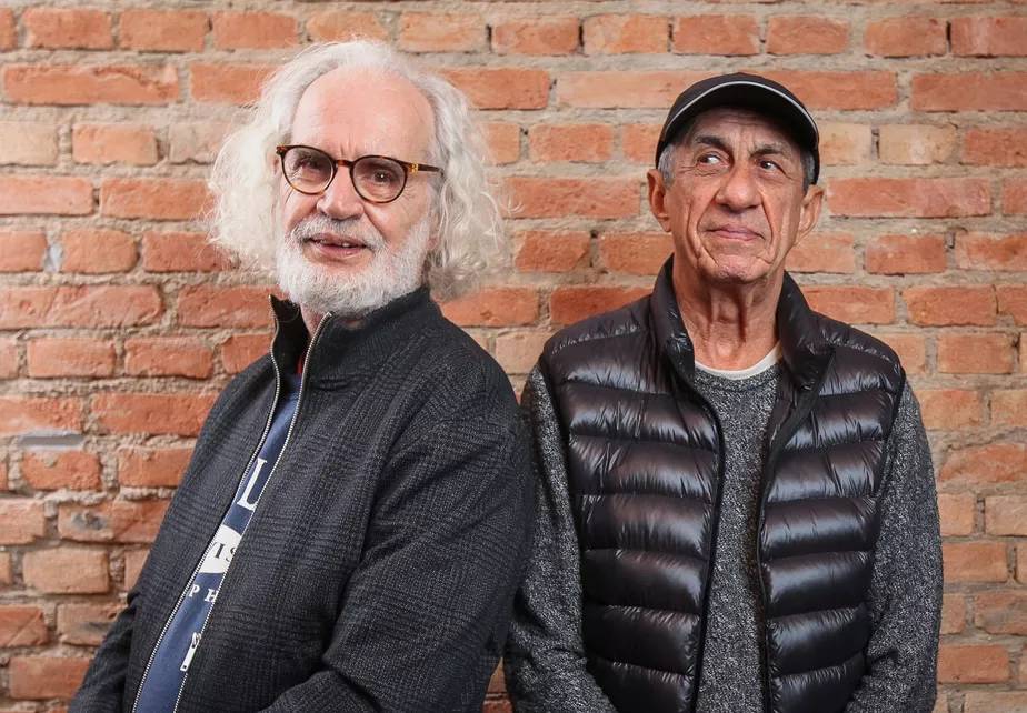 Os cantores e compositores Renato Teixeira e Fagner que lançam juntos o disco 'Naturezas'