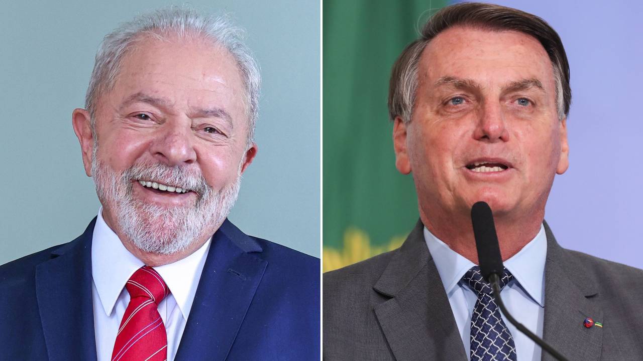Lula e Jair Bolsonaro -