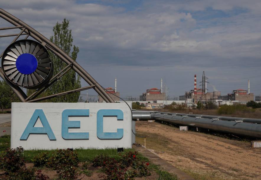 Vista geral da Central Nuclear Zaporizhzhia em Enerhodar, sudeste da Ucrânia, 01/07/2022.