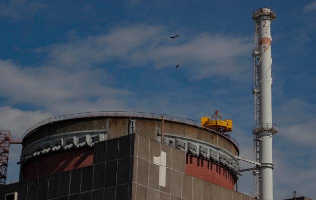 A primeira unidade de energia da Central Nuclear de Zaporizhzhia em Enerhodar, sudeste da Ucrânia, 01/07/2022. A primeira unidade de energia da Central Nuclear de Zaporizhzhia em Enerhodar, sudeste da Ucrânia, 01/07/2022.