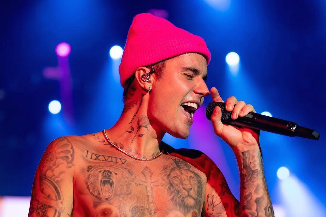 Justin Bieber durante sua apresentação no Rock in Rio -