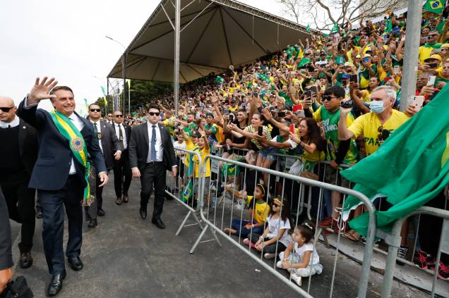 Jair Bolsonaro no desfile do 7 de setembro, em Brasília - Jair Bolsonaro no desfile do 7 de setembro, em Brasília -