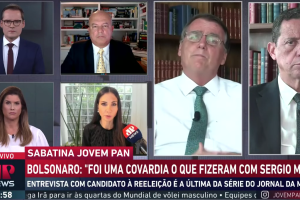 Bolsonaro na sabatina da Jovem Pan News