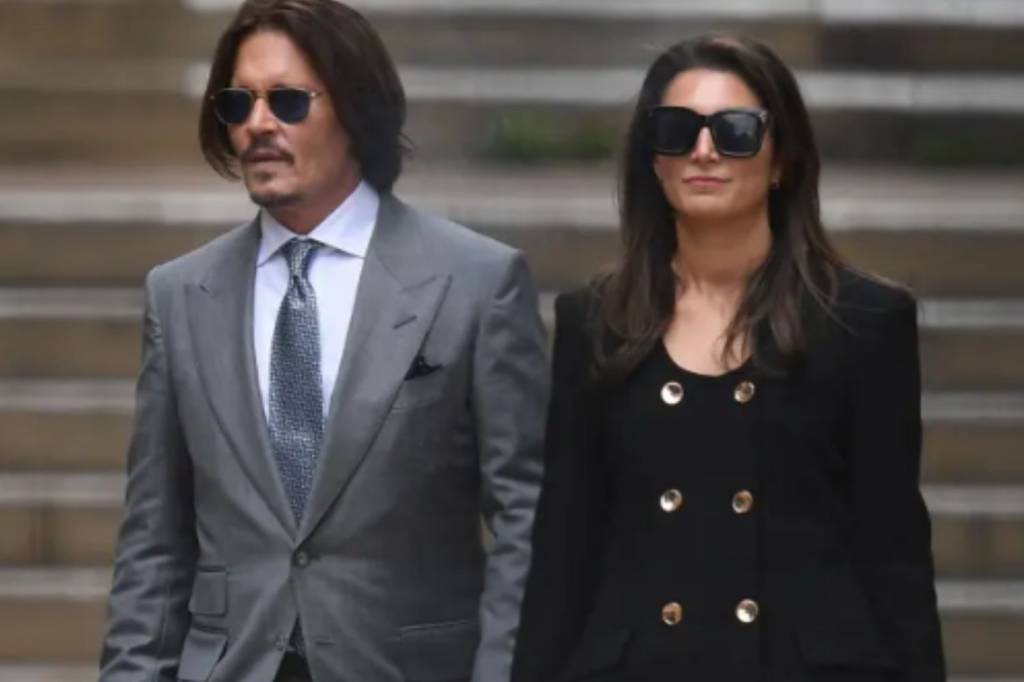 getty-images-johnny-depp-joelle-rich Johnny Depp e a advogada Joelle Rich