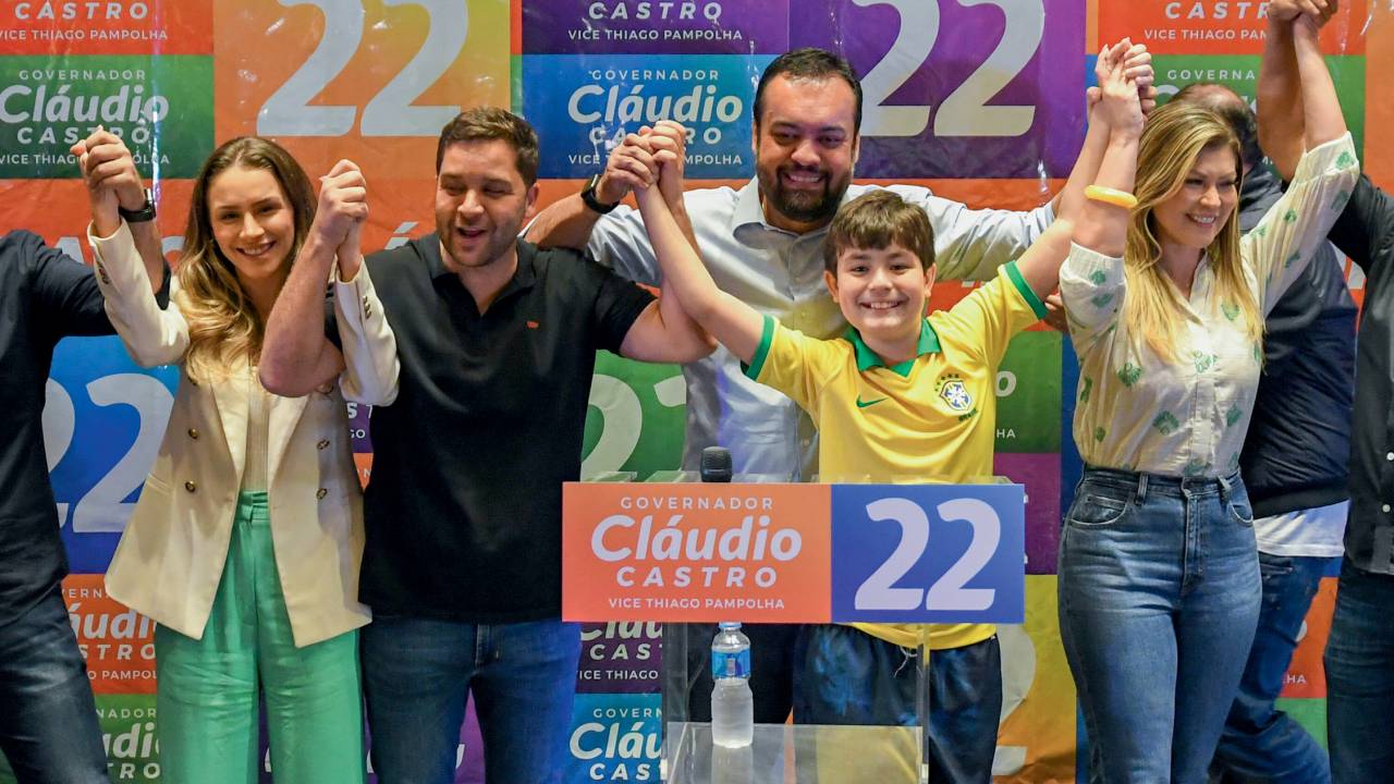 PRIMEIRO TURNO - Cláudio Castro: o governador do Rio venceu sem que as sondagens apontassem essa possibilidade -