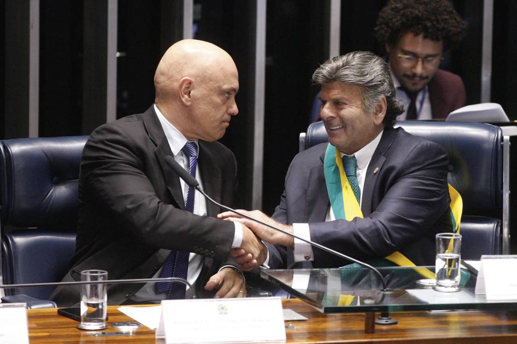 ALEXANDRE-MORAES-LUIZ-FUX-CONGRESSO-NACIONAL-2022-091.jpg RESPALDO - Moraes e Fux: decisões referendadas rapidamente pelos colegas -
