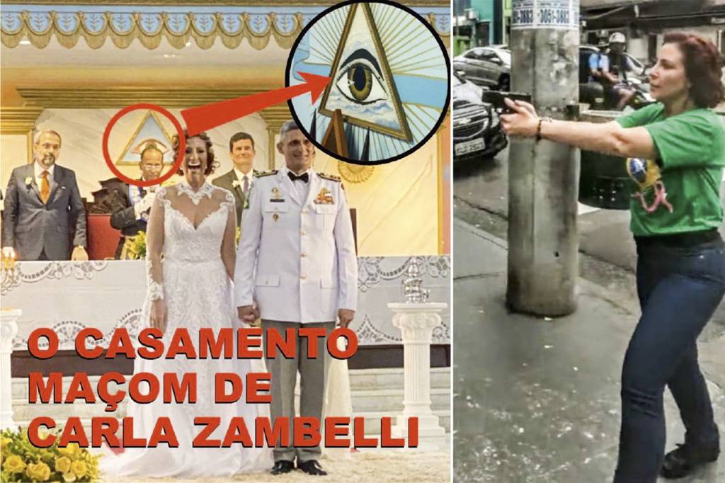 CARLA-ZAMBELLI-CASAMENTO-09.jpg ALVO PREFERIDO - Zambelli: violência injustificável da deputada e associação com satanismo desgastaram a imagem de Bolsonaro -