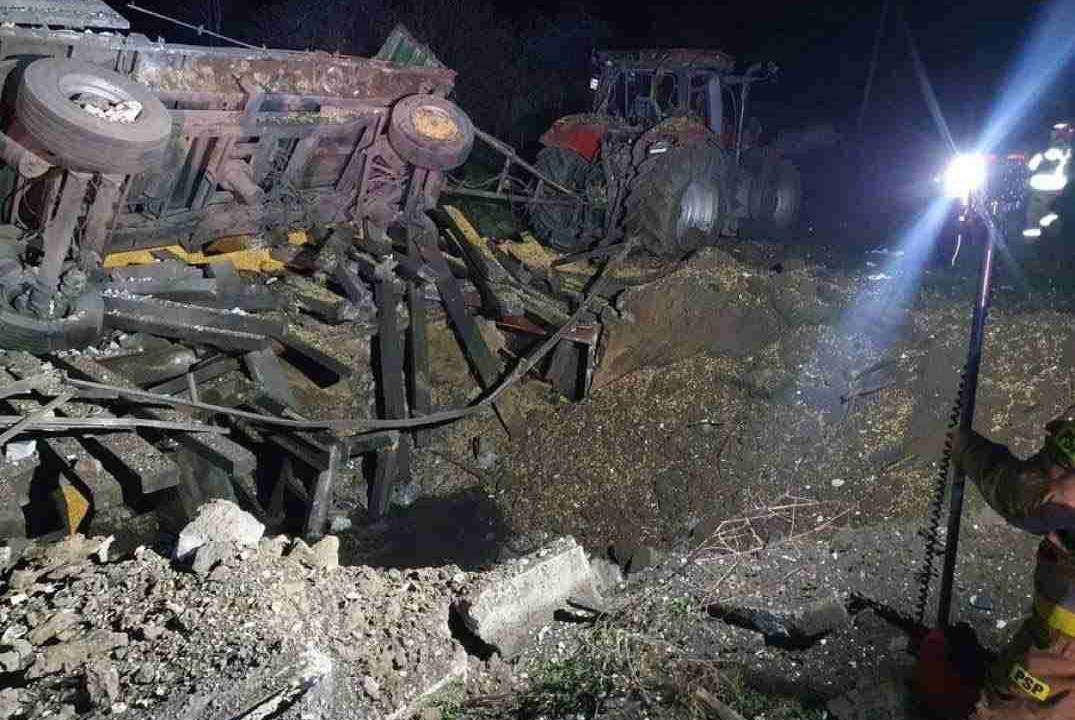Área de Przewodów, no distrito de Hrubieszów, na Polônia, onde um suposto míssil russo matou duas pessoas