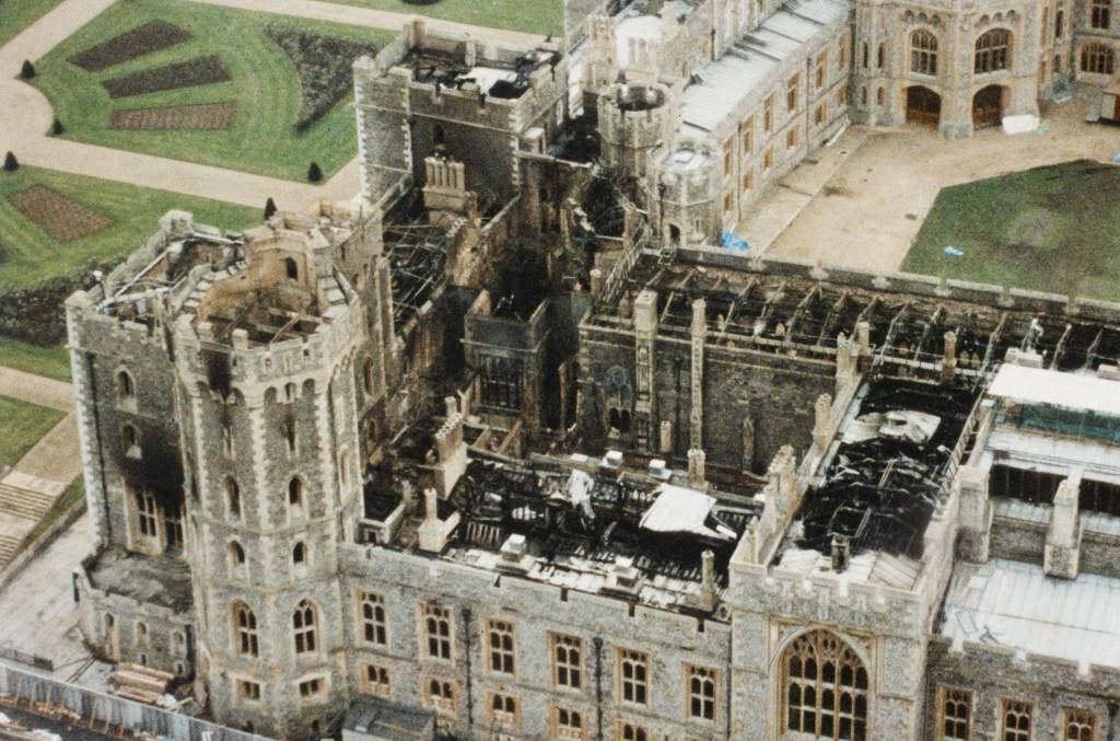 Windsor Castle after the fire .