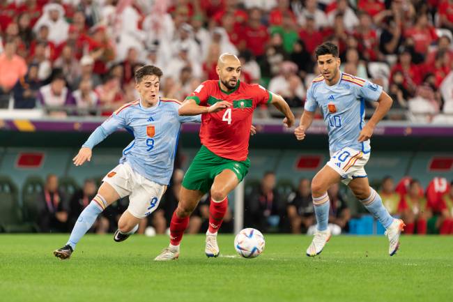 MARROCOS X ESPANHACOPA DO MUNDO FIFA, CATAR 202206/12/2022 Marroquinos e espanhois fizeram partida disputada -