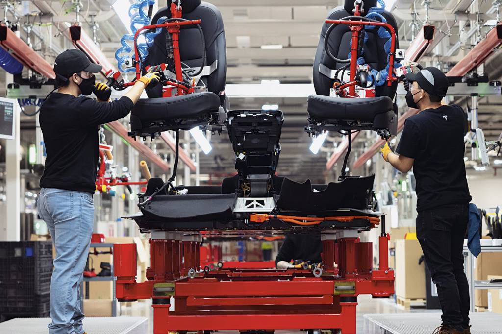 ABRE-TESLA—AUSTIN—TEXAS-05.jpg EM CASA, NÃO - Funcionários da Tesla em Austin, nos EUA: Elon Musk é um defensor do fim do home office -