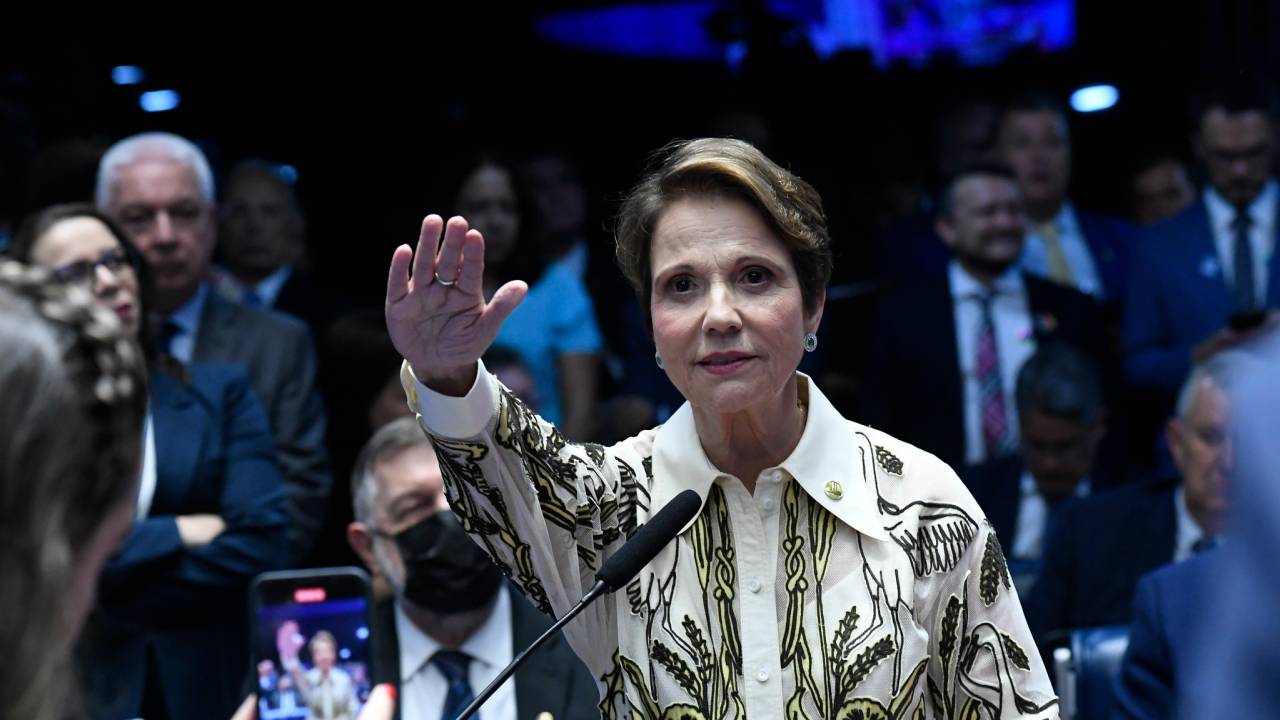 A senadora Tereza Cristina (PP-MS), ex-ministra da Agricultura, tomou posse no dia 1º de fevereiro