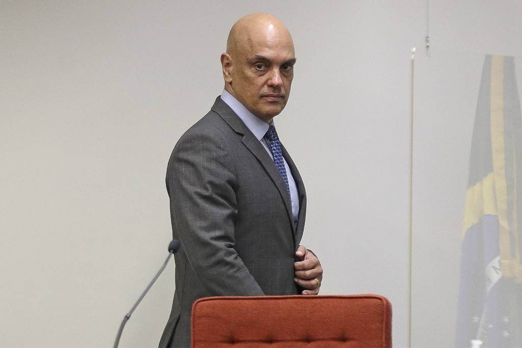 ALEXANDRE-MORAES-2022-09.jpeg ALVO - Alexandre de Moraes: o objetivo era flagrar alguma inconfidência do ministro -