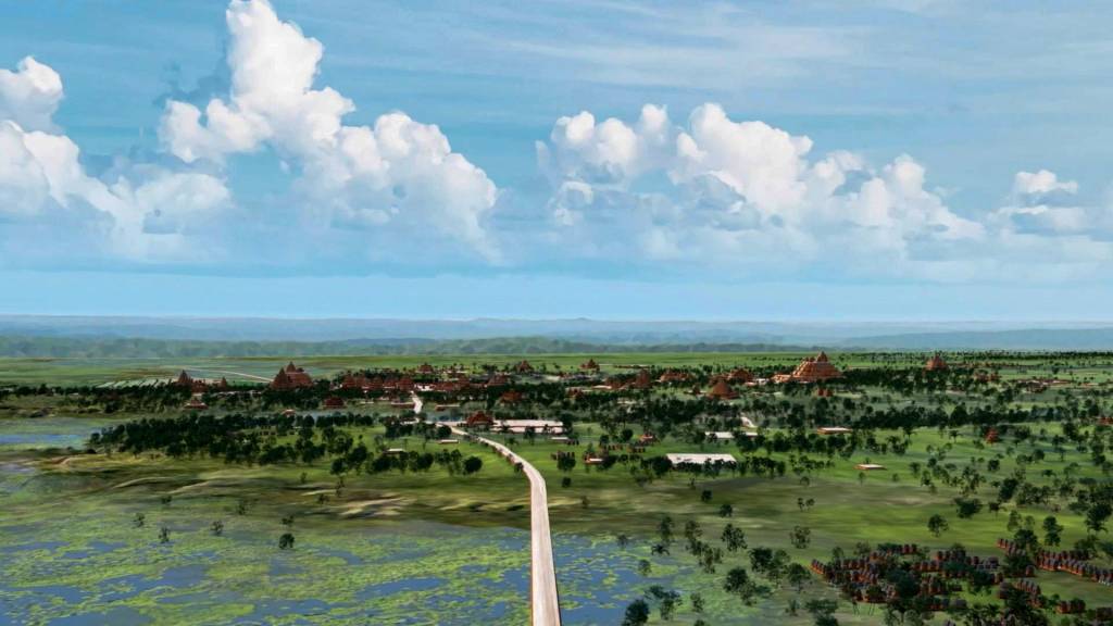 ESTRADAS-RUINAS MAIAS-2023-03.jpg ACHADO - Trecho de uma estrada (em ilustração): prova de antiga engenhosidade -