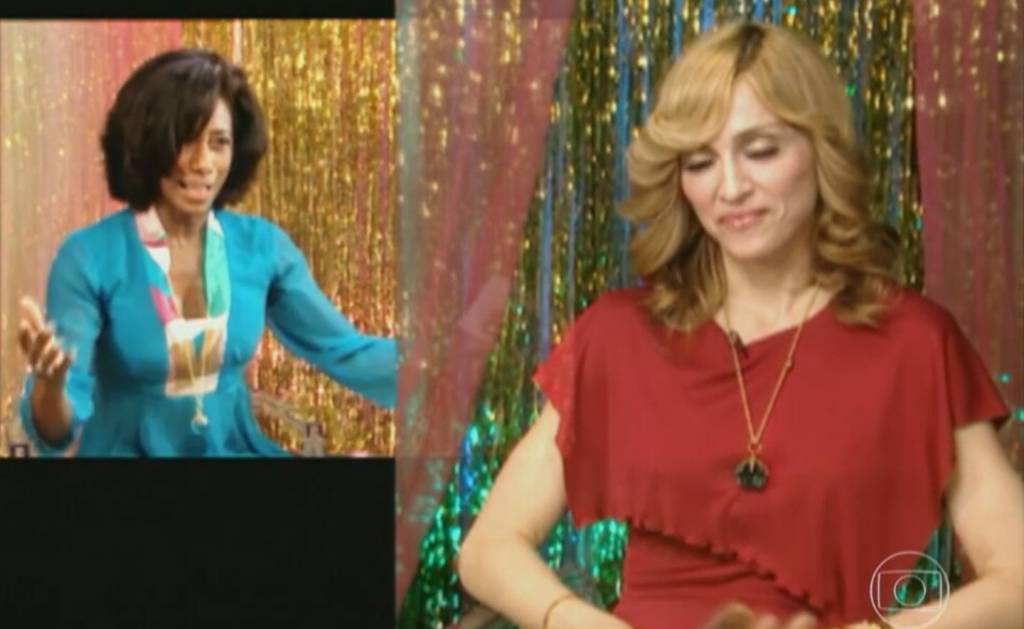A saia-justa de Glória Maria que quase melou entrevista com Madonna