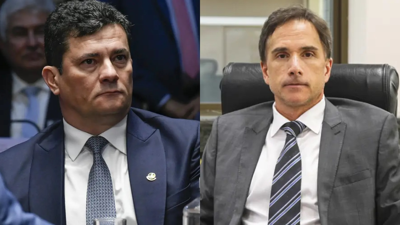 O senador Sergio Moro (União Brasil-PR) e o juiz federal Eduardo Appio