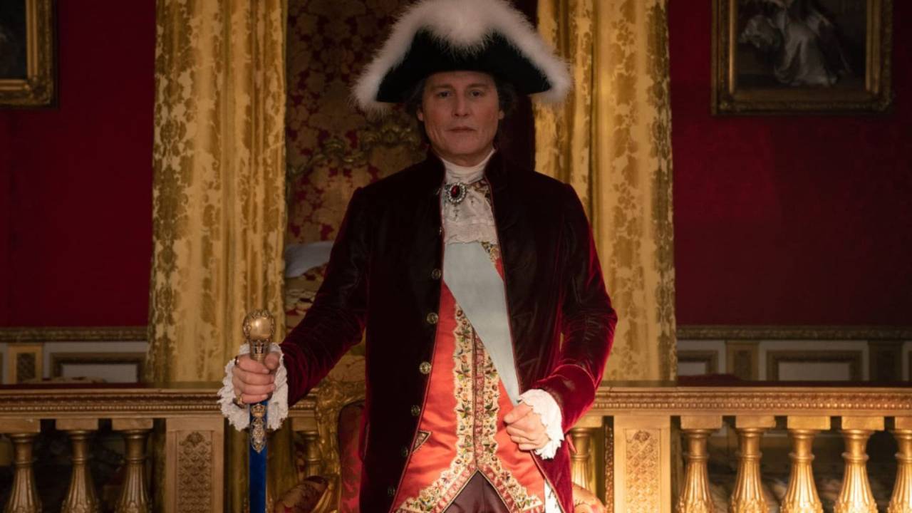 Johnny Depp como Luís 15 em 'Jeanne Du Barry'