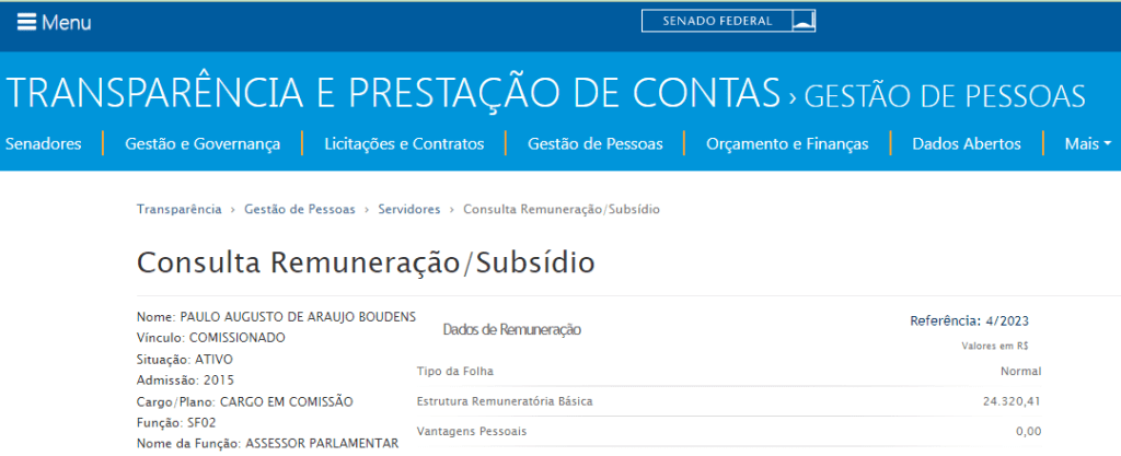 BOUDENS – SALÁRIO reprodução