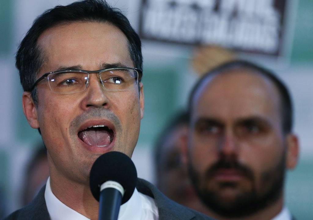 Deltan Dallagnol e Eduardo Bolsonaro