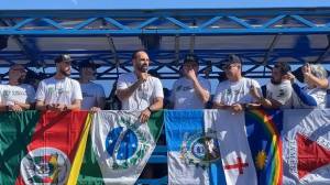 Eduardo Bolsonaro Filho do ex-presidente Bolsonaro participa de ato pró-armas em Brasília