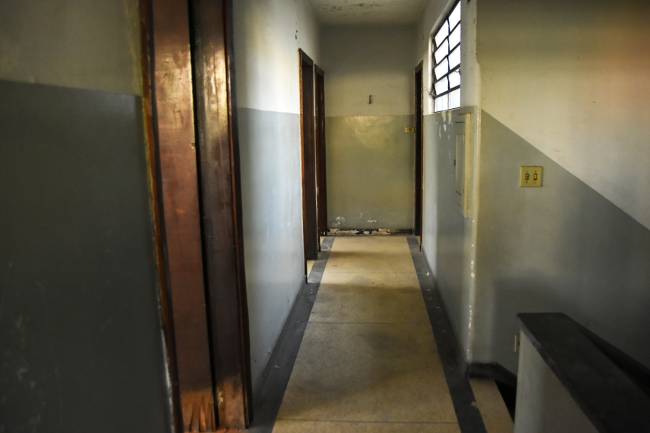 JOY_1725 Corredor do primeiro andar do prédio do DOI-CODI, um dos principais centros de tortura da Ditadura Militar -