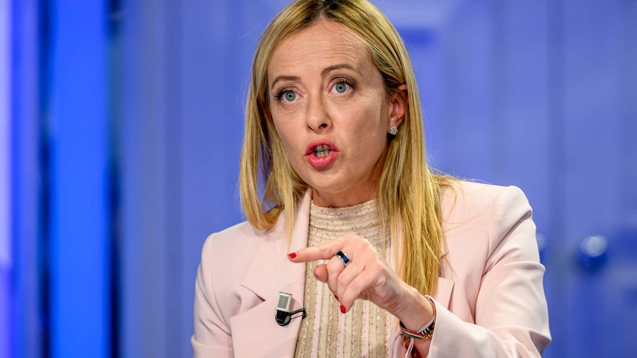 A primeira-ministra da Itália, Giorgia Meloni. 13/09/2023