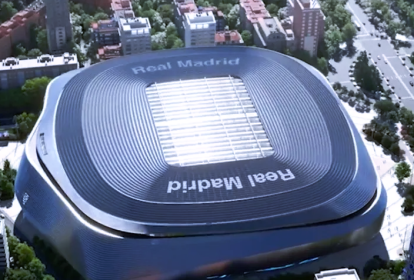 Estádio reformado do Real Madrid que abriu as portas em setembro de 2023