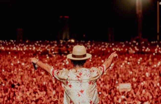 bruno mars Show de quarta-feira, 4, em Israel: última postagem no Instagram de Bruno Mars