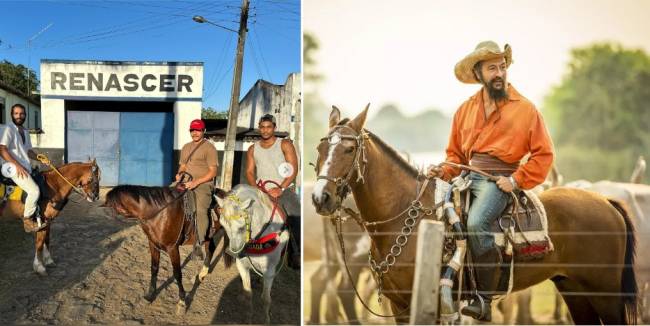 O uso recorrente de cavalos em Renascer e em Pantanal