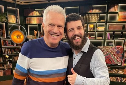 Pedro Bial e Diogo Defante