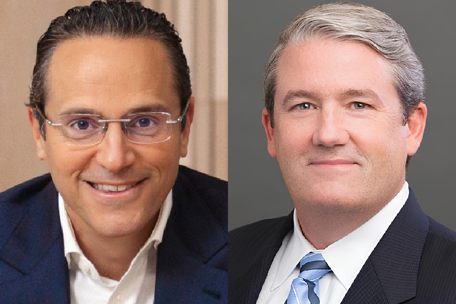 Os CEOs da Shell, Wael Sawan, e da EIG, Robert Blair Thomas