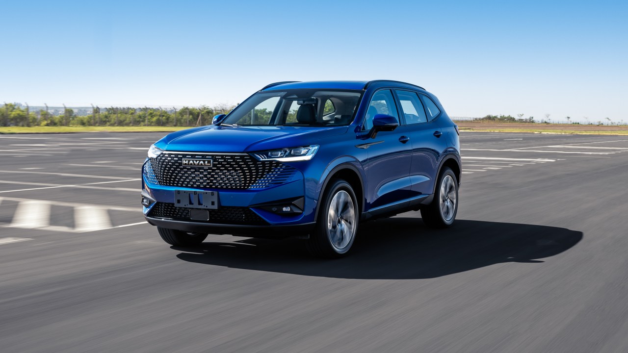 O SUV Haval H6 PHEV, da GWM Motors, líder entre os híbridos no início de 2024 -