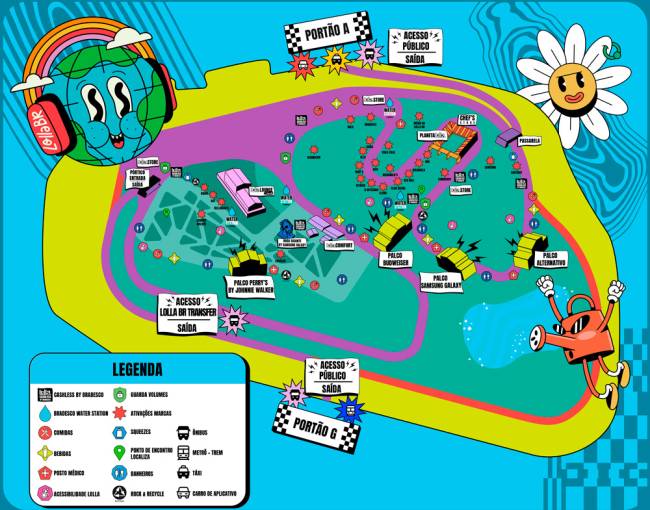 Mapa Lollapalooza 2024 Mapa Lollapalooza 2024