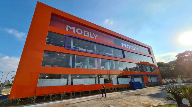 Fachada de loja da Mobly