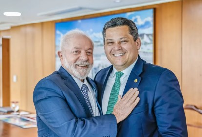 Lula e Davi Alcolumbre no Palácio do Planalto