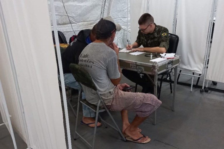 Hospital de Campanha conta com ambulatório, sala de medicação, sala de observação e emergência