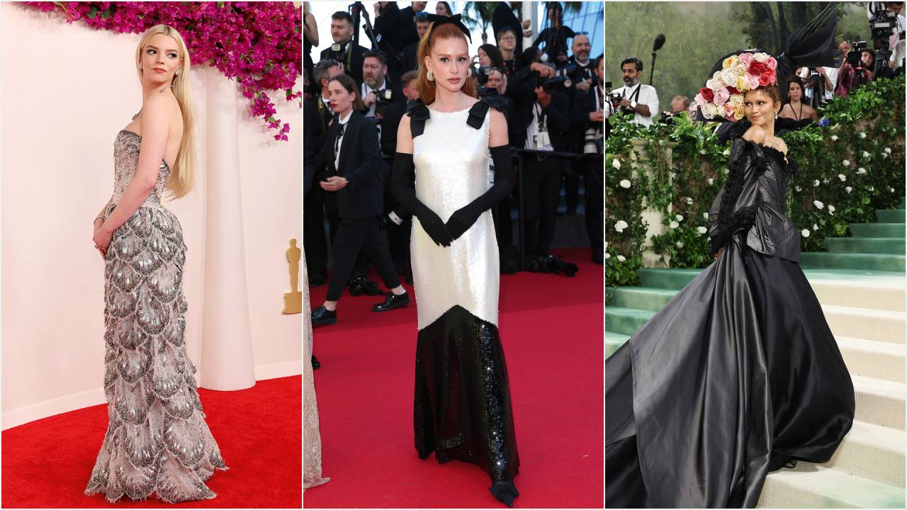 EXCLUSIVIDADE - Anya Taylor-Joy (à esq.), Marina Ruy Barbosa e Zendaya: musas da nova geração escolhem o vintage pela atemporalidade de peças únicas e eternas
