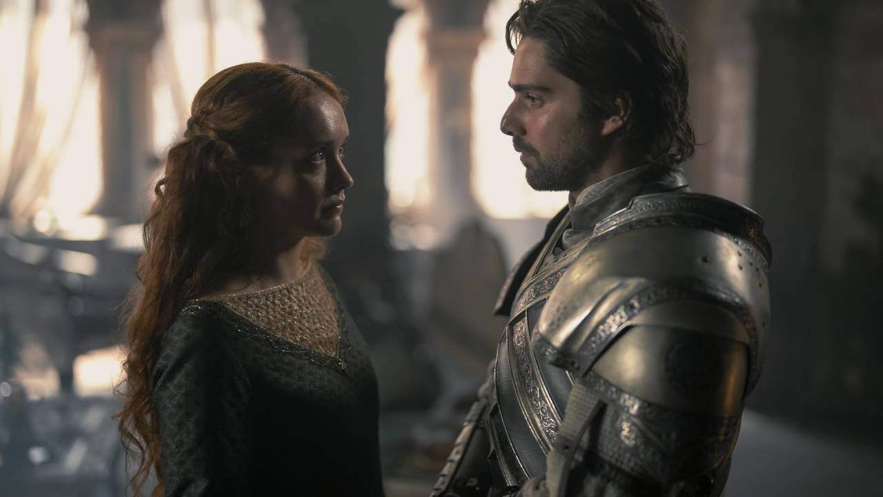 Olivia Cooke e Fabien Frankel em 'A Casa do Dragão'