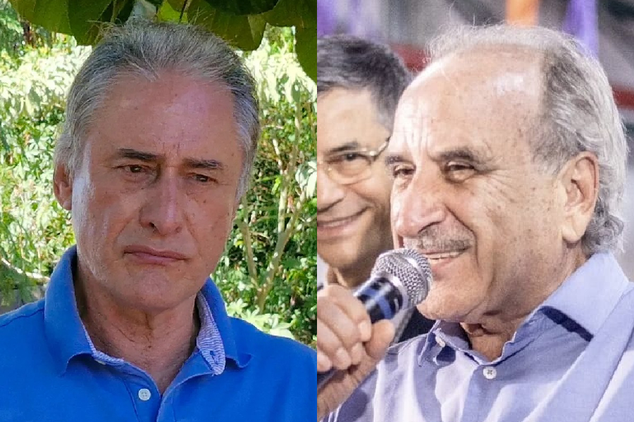 O ex-prefeito de Cascavel, Edgar Bueno (PSDB), e o atual vice-prefeito Renato Silva (PL)