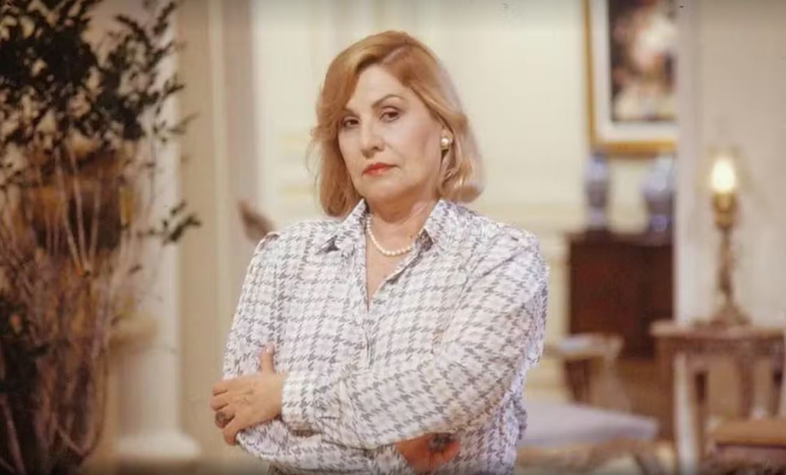 A atriz francesa Jacqueline Laurence na novela 'Top Model', da Globo