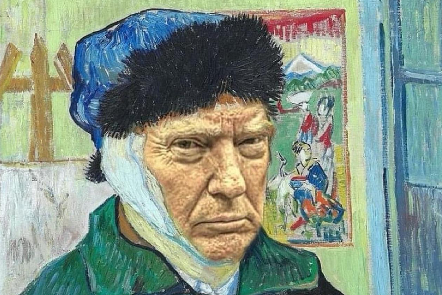 Donald Trump como Van Gogh