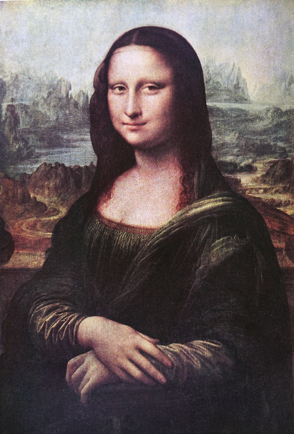 GettyImages-1265720810.jpg MONA LISA - Imersa em mistérios, a obra-prima de Da Vinci foi tema de uma série de pesquisas científicas recentes. Na mais curiosa delas, a geóloga italiana Ann Pizzorusso buscou desvendar sua enigmática paisagem: a construção que aparece ao fundo seria a Ponte Azzone Visconti, na cidade de Lecco, na Lombardia