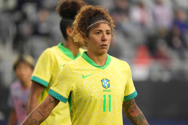 Japan v Brazil – 2024 SheBelieves Cup Cristiane em partida contra o Japão na Copa SheBelieves, em abril de 2024