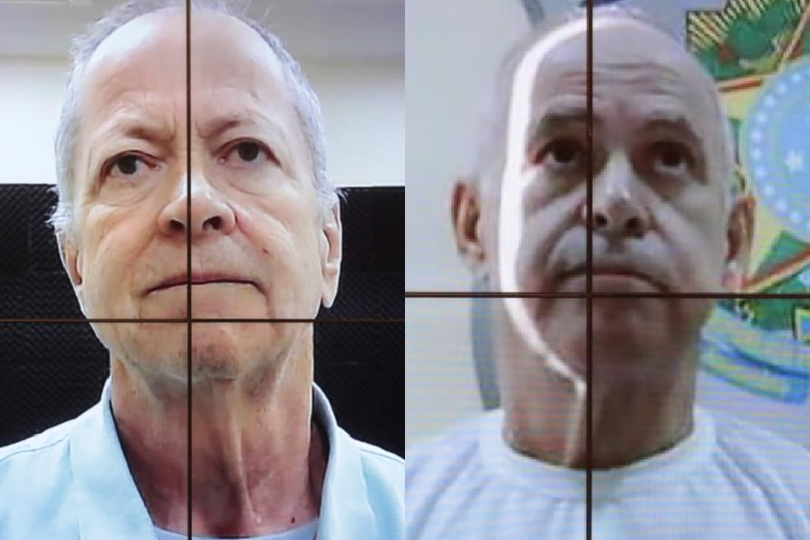 Os irmãos Chiquinho e Domingos Brazão em depoimento ao Conselho de Ética da Câmara