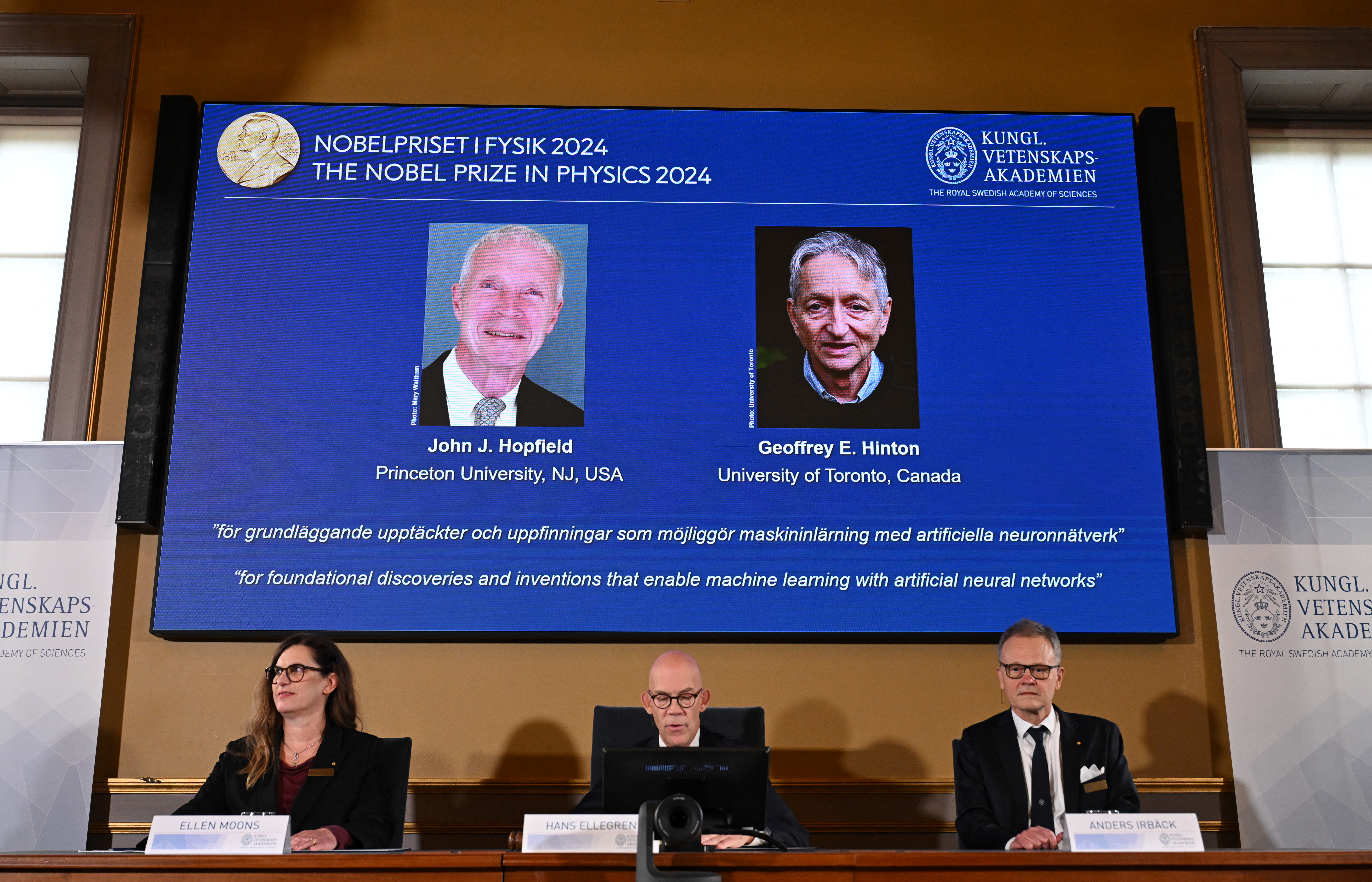 Prêmio Nobel de Física: redes neurais digitais são base da inteligência artificial