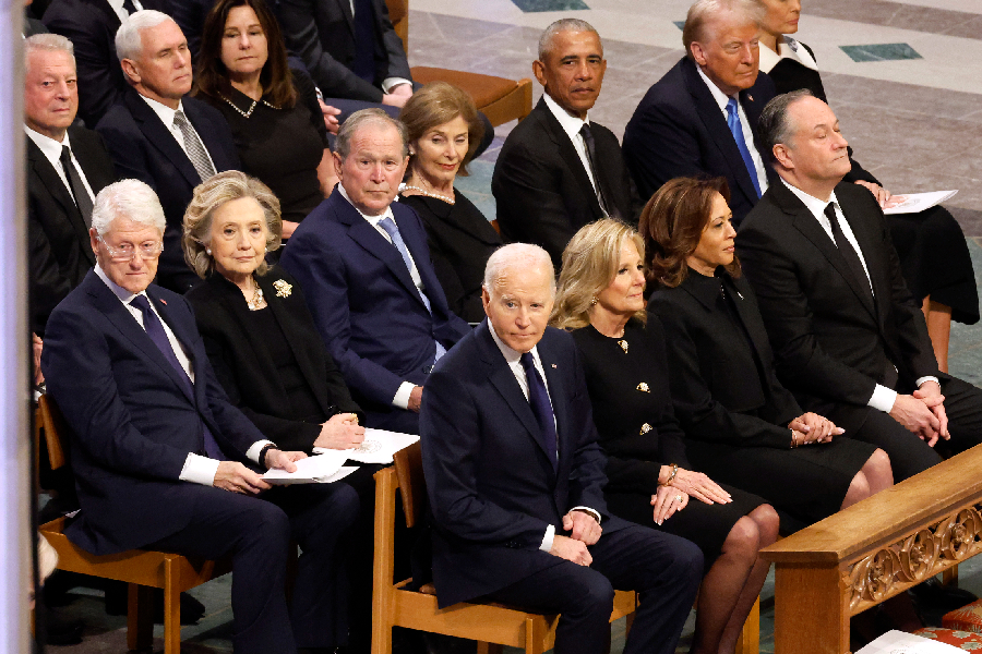 Funeral de ex-presidente americano Jimmy Carter reúne Trump, Biden e Obama