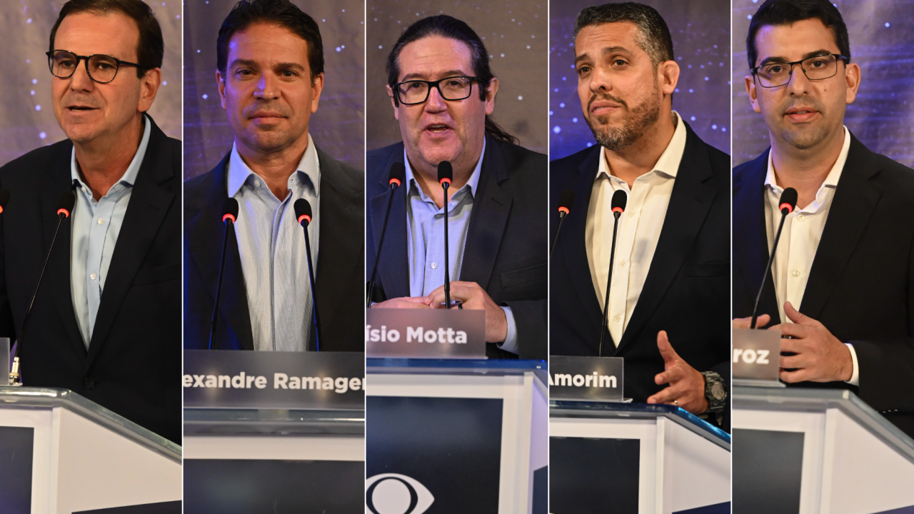Candidatos a prefeito do Rio que participaram do primeiro debate da eleição deste ano
