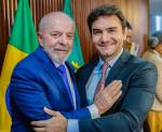 O presidente Luiz Inácio Lula da Silva e o ministro do Turismo, Celso Sabino