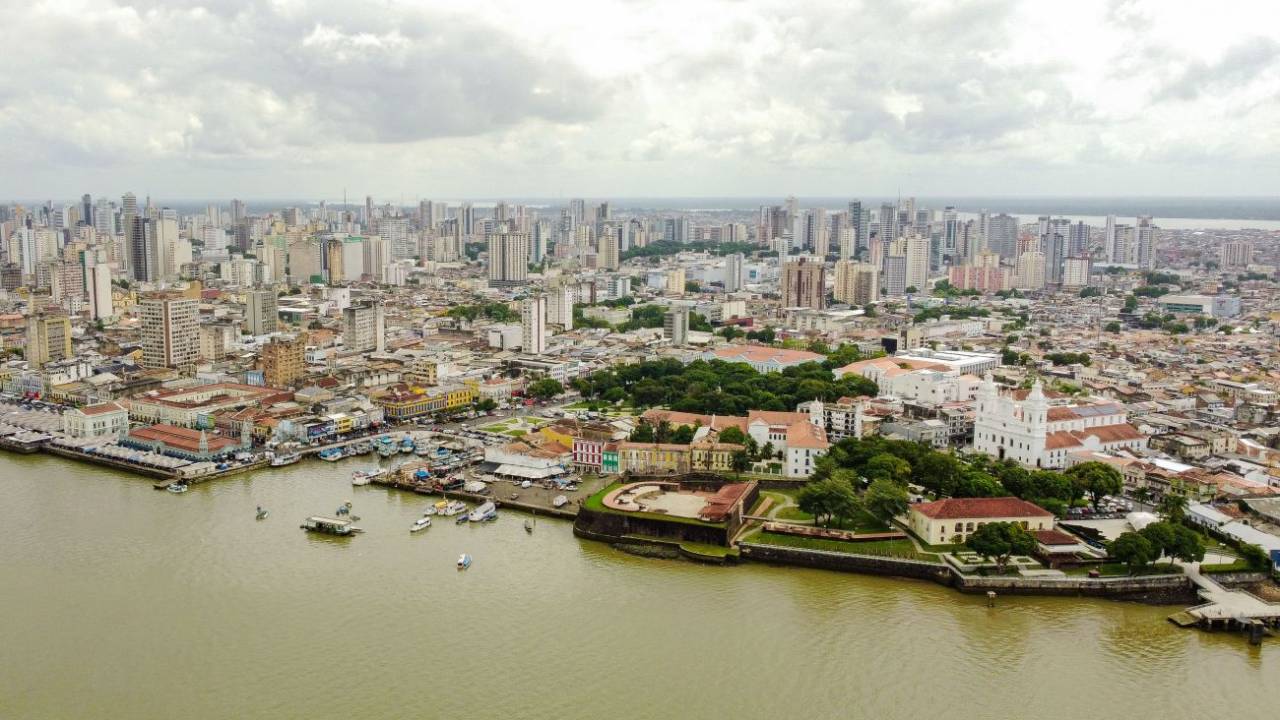 Belém (PA), onde será realizada a COP 30.