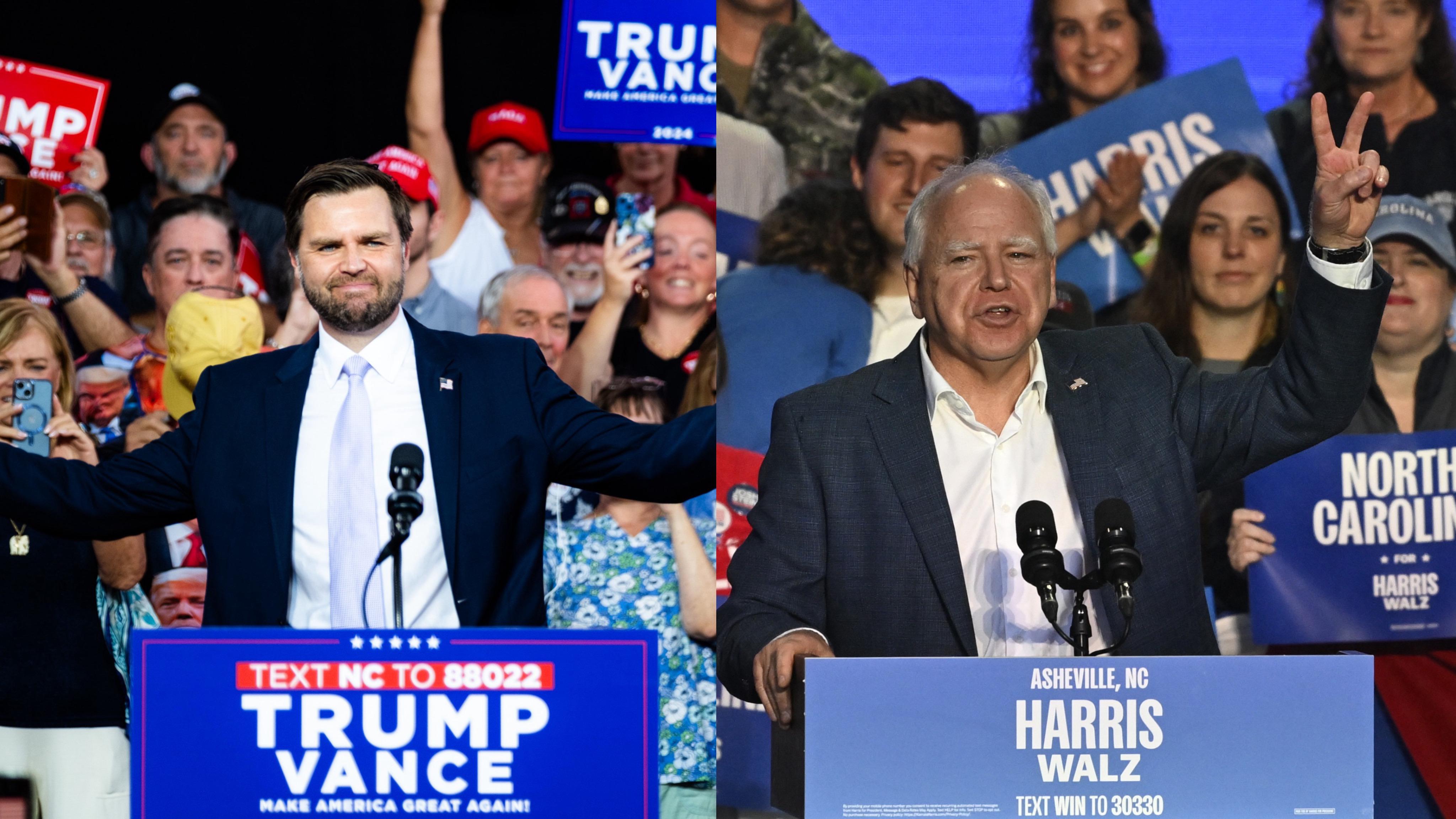 O que esperar do debate entre Tim Walz e J.D. Vance, candidatos à vice-presidência dos EUA